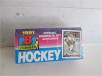 SEALED '91 BOWMAN HOCKEY OFFICIALCOMPLETE CARD SET