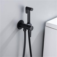 1 Black Handheld Bidet Sprayer for Toilet Round