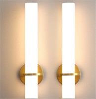 $120 set of 2 dimmable wall sconce gold