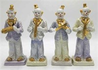 Porcelain Clown Band Figurines HB6A2