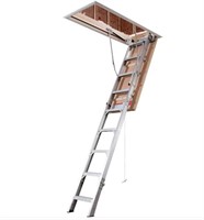 Werner 10.25-ft. Folding Aluminum Attic Ladder
