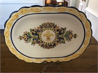 Vintage Fleur De Lis Platter