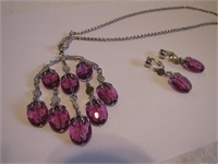 Vintage Sarah Coventry Necklace & Clip Earrings