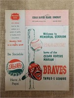 1961 Cedar Rapids Braves Minor League Baseball