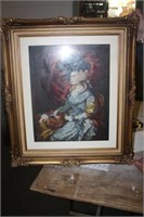 Lovely Framed Tapestry 26 x 31