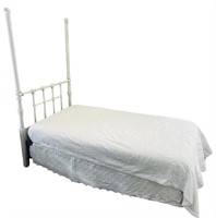 Vintage White Twin Bed