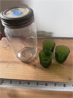 mason jars with mini cups