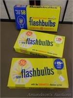 3 Boxes Vintage 5B Flashbulbs