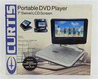 New In Box Curtis 7” DVD7026A Swivel DVD Player
