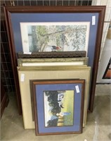 Group of Eight Decorative Framed Prints