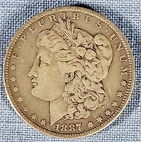 1887 Morgan Silver Dollar EF 40
