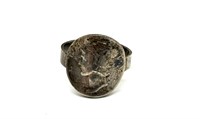1939 Mercury Dime Ring Size 8
(Size as judged by