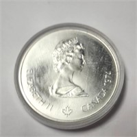 Silver Canada Olympia $5  Apx 24.92G  Coin