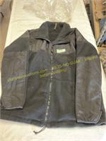 U.S. military black fleece full zip jacket
