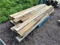 18-4"x6" Treated Posts 8'-10' Long
