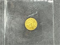 1854 California half dollar gold coin