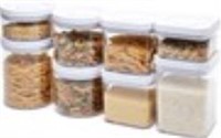 Amazon Basics 8-Pc Square Airtight Containers