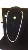 STERLING SILVER 30" ROPE CHAIN NECKLACE