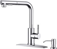 FORIOUS Kitchen Faucet w/ Pull Down Sprayer