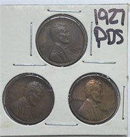 1927PDS  Lincoln Cents