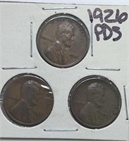 1926PDS  Lincoln Cents