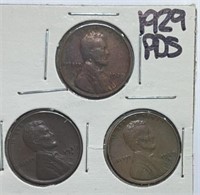 1929PDS  Lincoln Cents