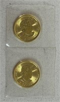 (2) 2019 $5 6.6g GOLD CANADIAN COINS