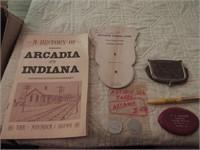 arcadia adv. items incl:hughes cigar store token