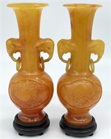 Pair Chinoiserie Vases