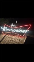 Budweiser neon sign 10 feet long by 3 feet tall
