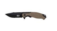Smith & Wesson Gold/black Drop Point Blade Knife