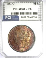 1881-O Morgan PCI MS-64+ PL Exquisite Color