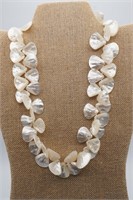 Mother of Pearl Petal Necklace