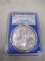 PCGS 2021 MS70 American Silver Eagle Dollar
