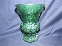 E. O. Brody Co Vintage Floral Emerald Green Glass