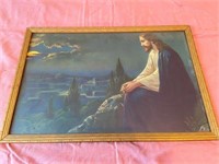 Framed Jesus in the Garden