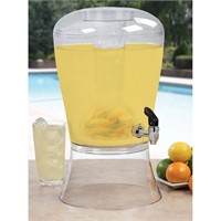 Beverage Dispenser with Ice Cylinder and Clear Acr