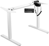 VIVO White Electric Stand Up Desk Frame