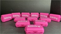 12 New Knitting Organizing Boxes Pink