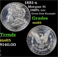 1881-s Morgan $1 Grades GEM Unc