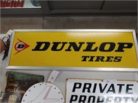 Electrified "Dunlop Tires" Sign