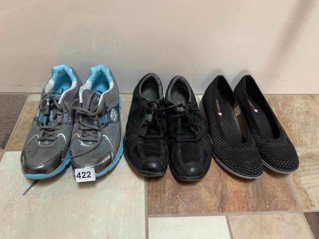 MERRELL SHOES AND 2 OTHERS SZ. 8