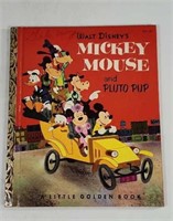 1950's Micky Mouse and Pluto Pup Little Golden