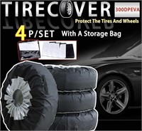 4PIECE SPARE TIRE COVERS 27-30IN