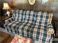 Plaid Fabric Couch