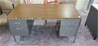 4 drawer metal desk.  60 inches x 30 inches
