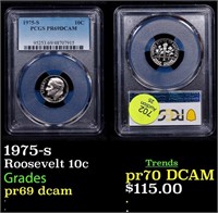 Proof PCGS 1975-s Roosevelt Dime 10c Graded pr69 d