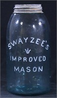 Swayzee's Improved Mason Half Gallon Jar