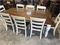 Farmhouse Table, 8 chairs