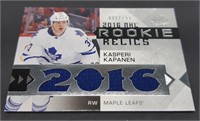 Kasperi Kapanen Rookie Relics jersey card 22/199